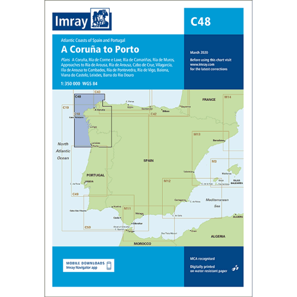 Imray A Coruña to Porto