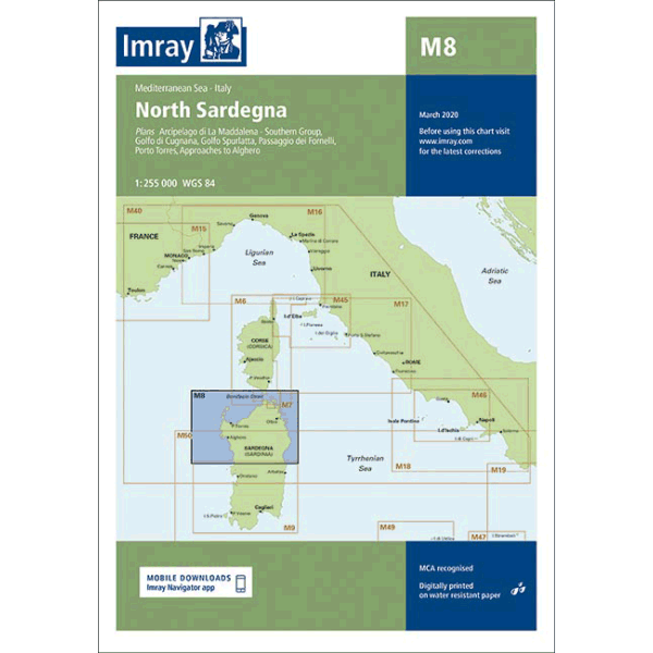 Imray M8 North Sardegna