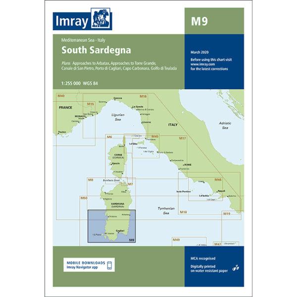 Imray M9 South Sardegna